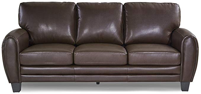 Eric Church Highway To Home Headliner Brown Leather Power Plus Reclining Console Loveseat Leather Loveseat Brown Leather Loveseat Love Seat