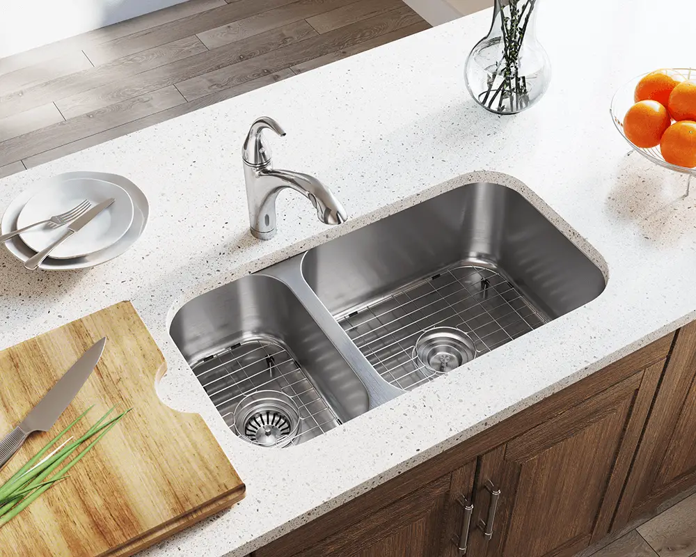 44 inch stainless steel kitchen sink