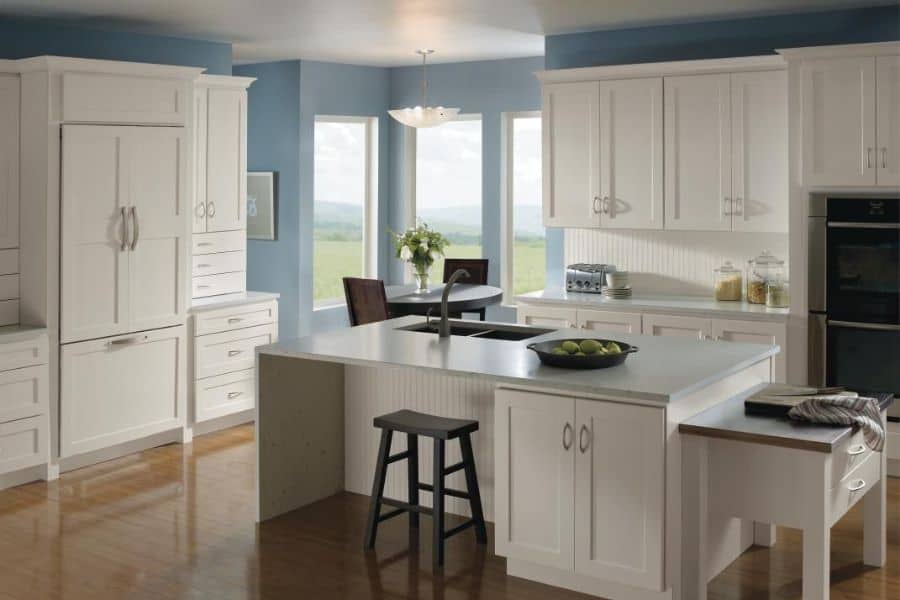 Homecrest white kitchen cabinet designs