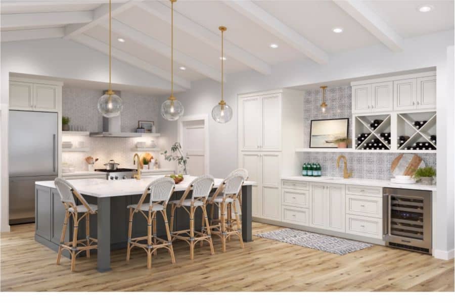 Kitchen with American Woodmark Cabinets