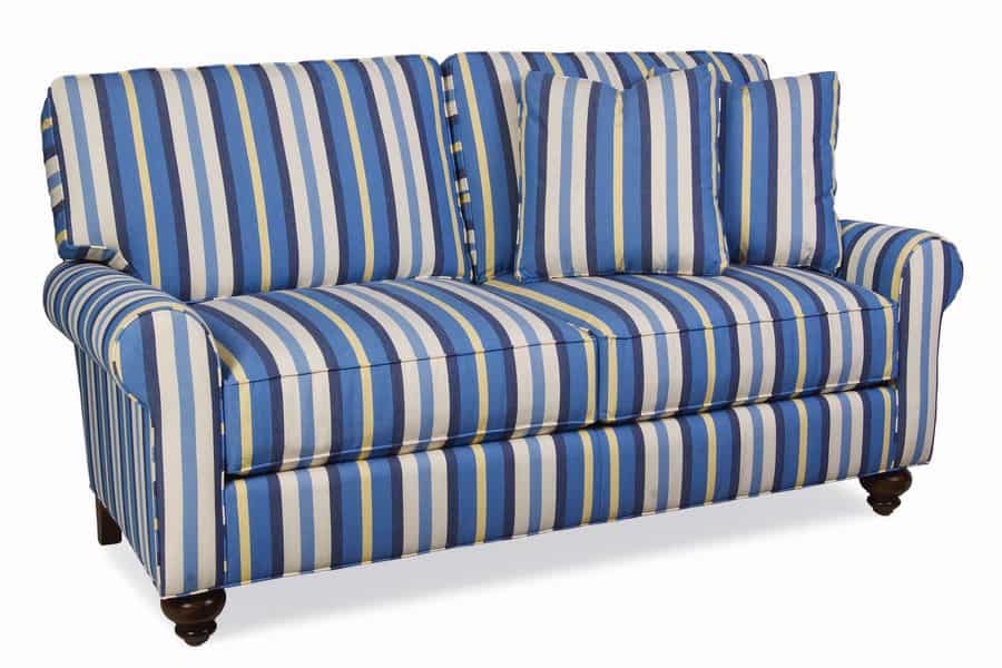 CR Laine blue striped sofa furniture