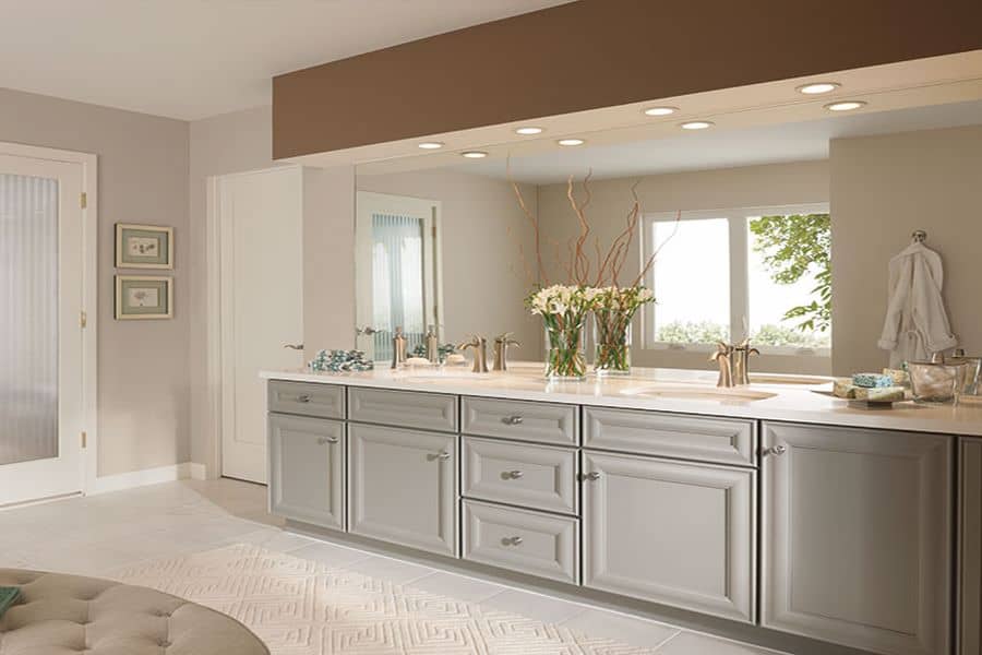 Modern bathroom adorned with Kemper Cabinet