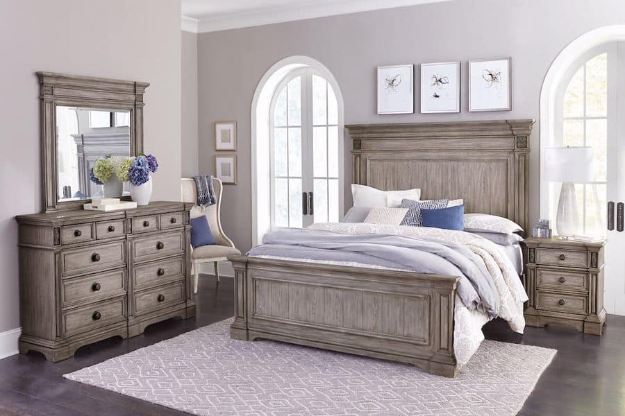 Bedroom furnished with Klaussner Furniture