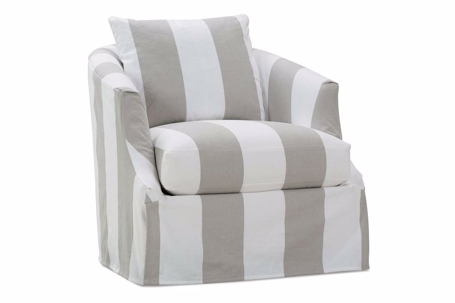 Rowe striped arm chair