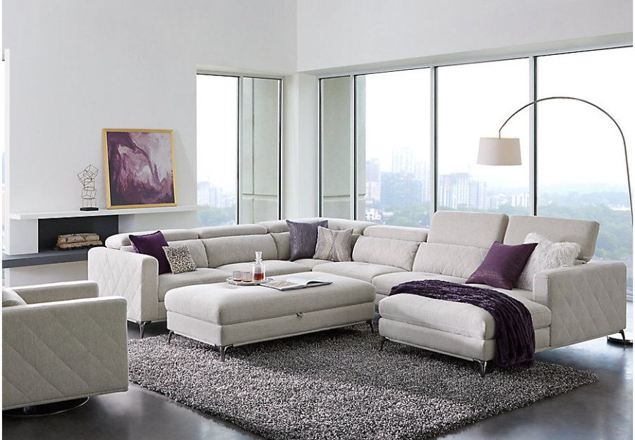 Gray Sofia Vergara sofa set