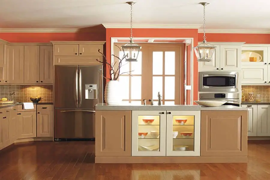 Thomasville wooden cabinets installed in a kitchen