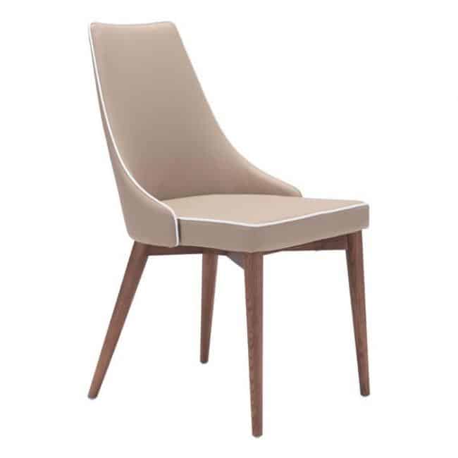Pier 1 beige faux leather dining chair