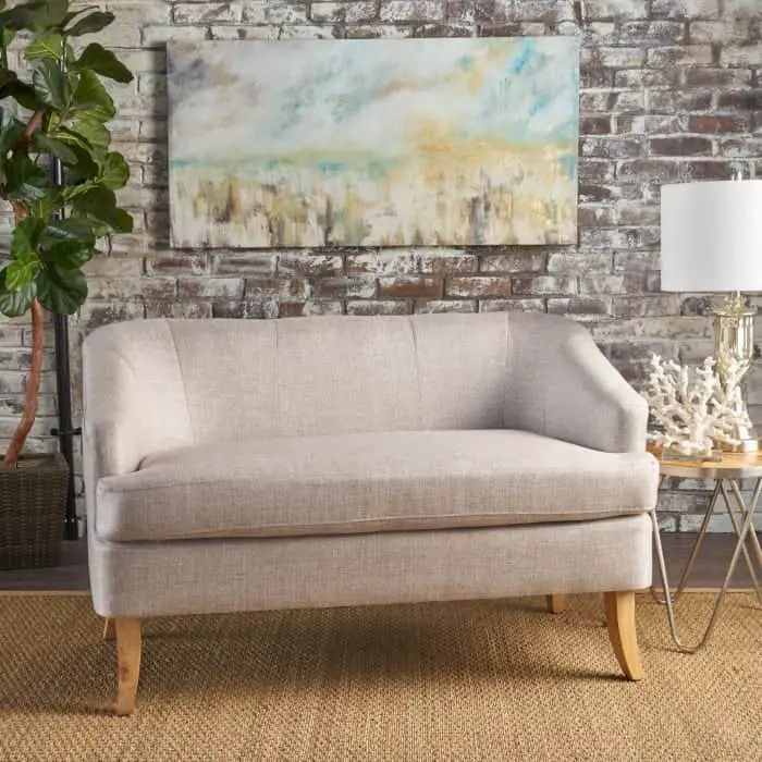 Pier 1 mid century loveseat