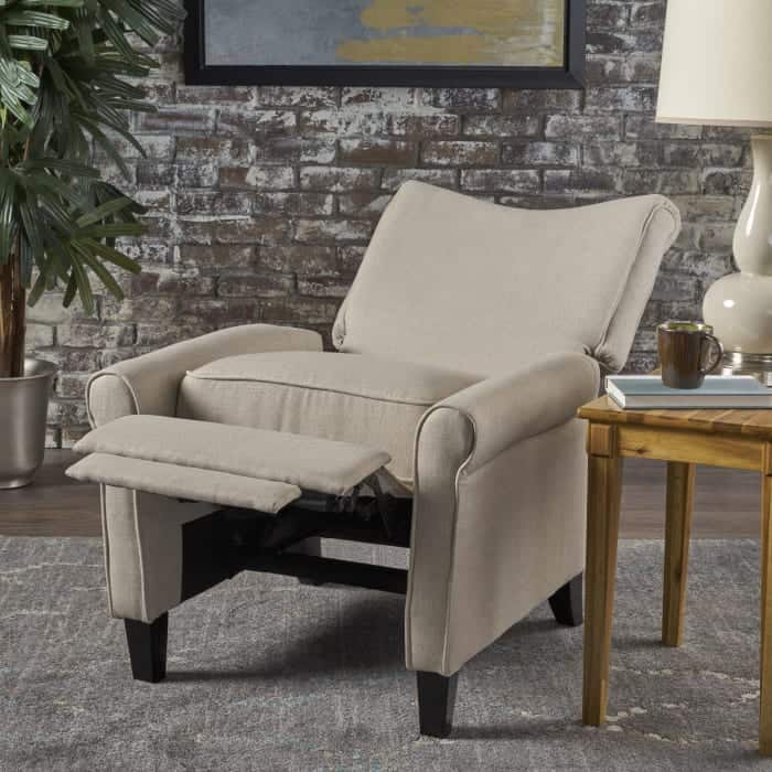 Pier 1 fabric recliner