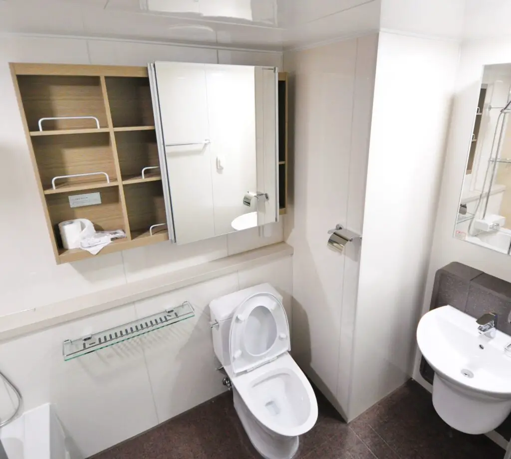 White Water Closet in Bathroom