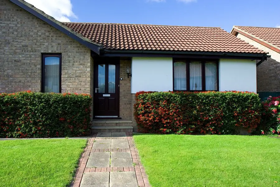 Front lawn of a small home