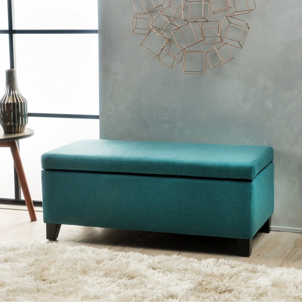 Pier 1 Fabric Storage Ottoman