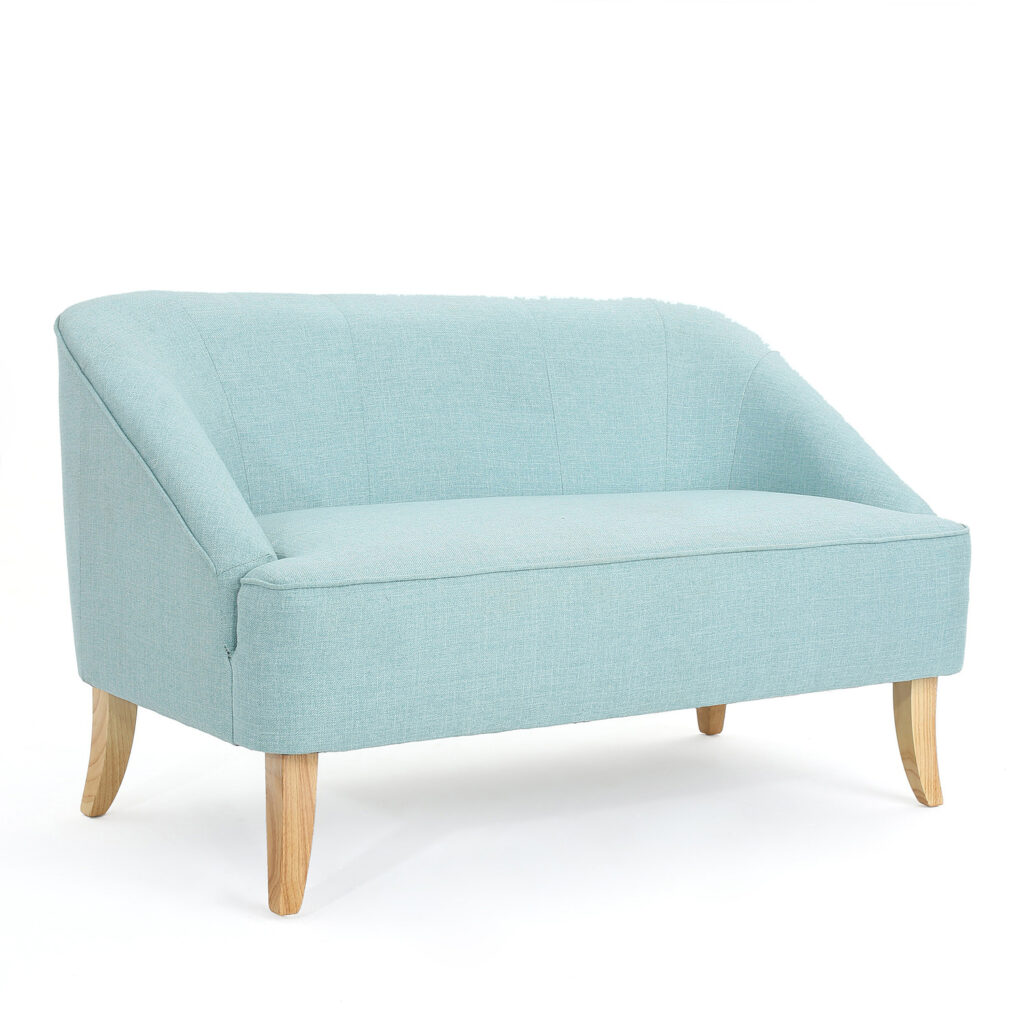 Pier 1 Mid Century Modern Fabric Loveseat