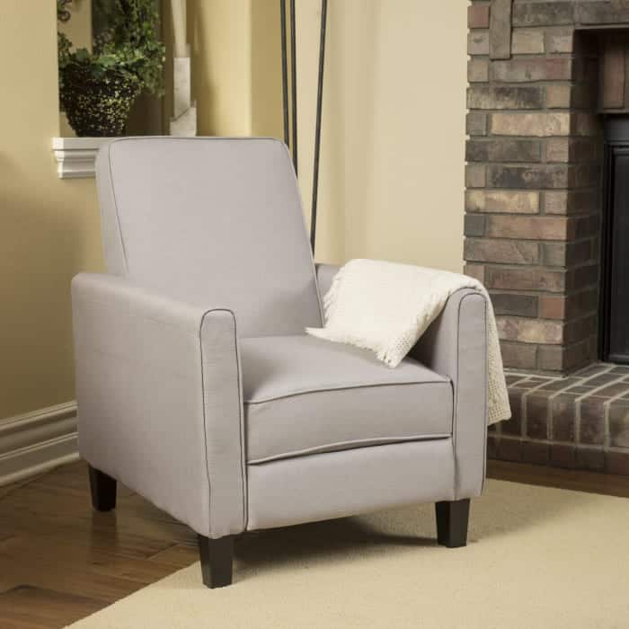 Pier 1 Wheat Upholstered Recliner