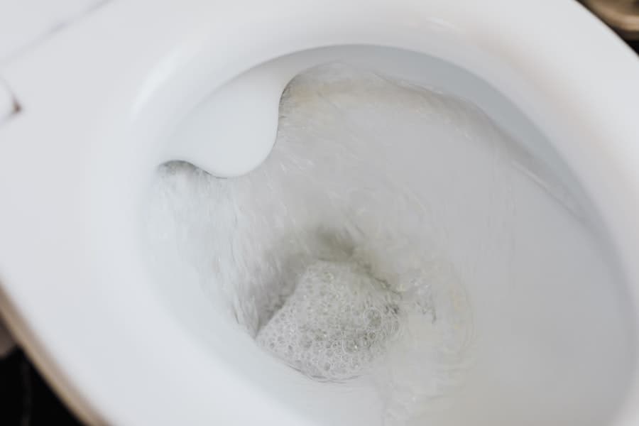 Toilet bowl flushing
