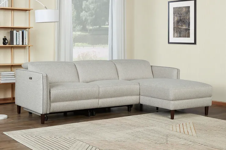 A white sectional sofa from Gilman Creek Furniture