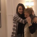 Mila Kunish hugging her mom after surprising her with a home renovation.